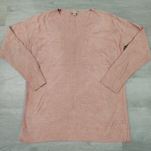 Barefoot Dreams V-Neck Sweater - Blush Pink